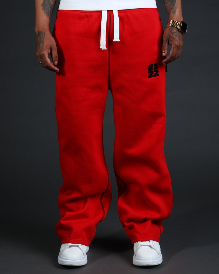 Smoov Sweatpants in Red/Black