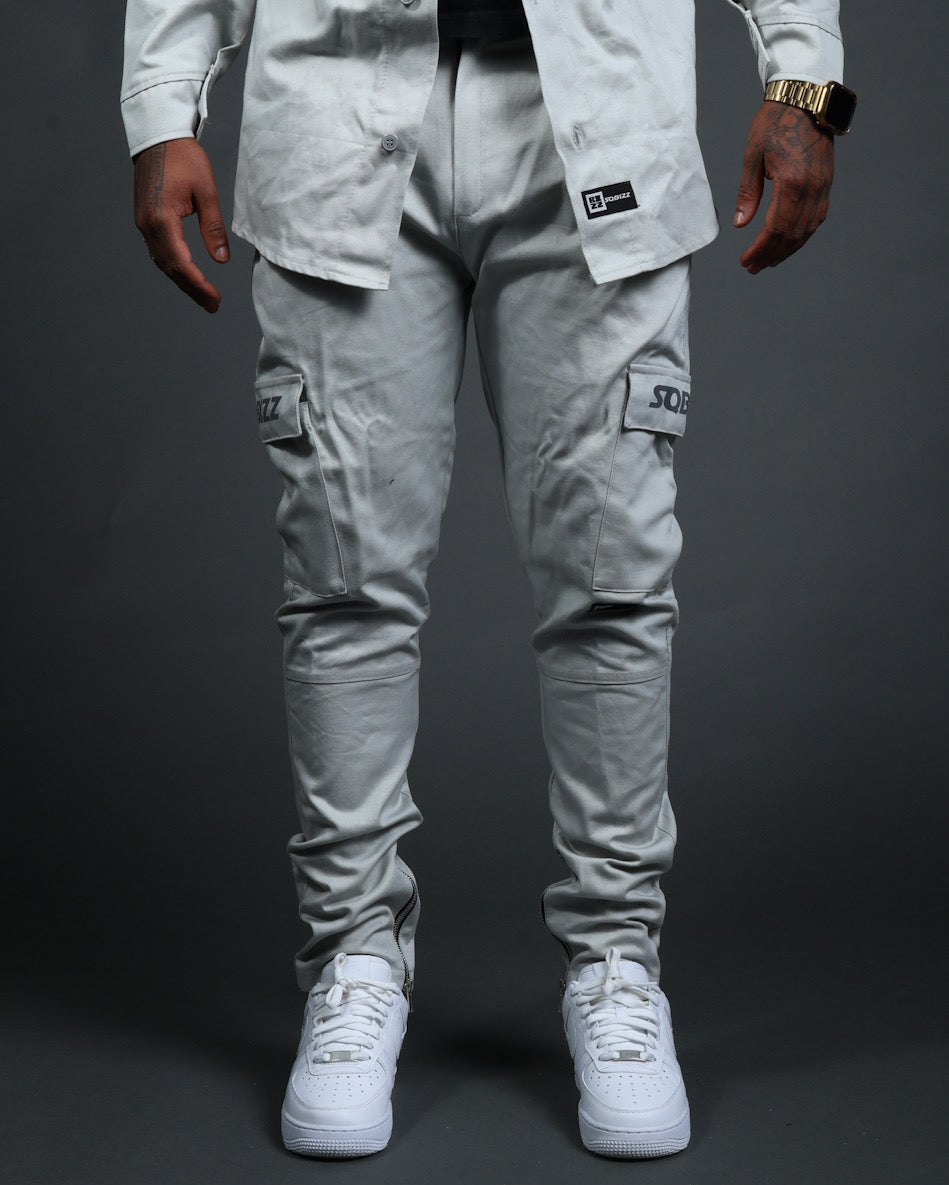 L/S Hussle Pants in Grey