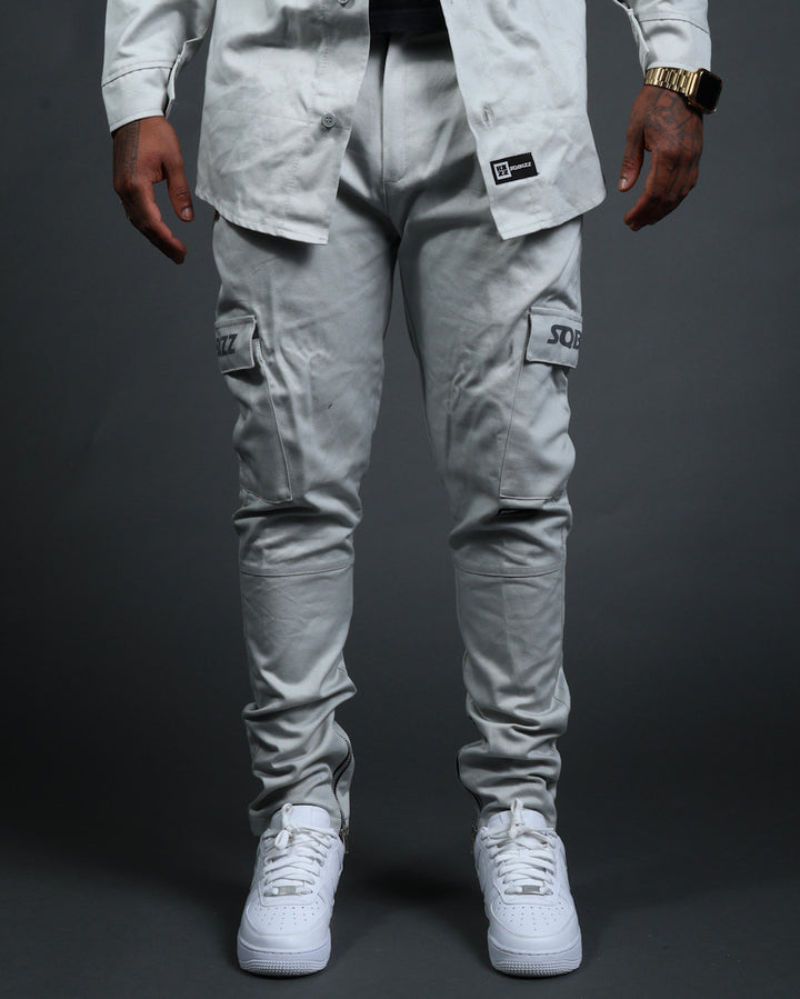 L/S Hussle Pants in Grey