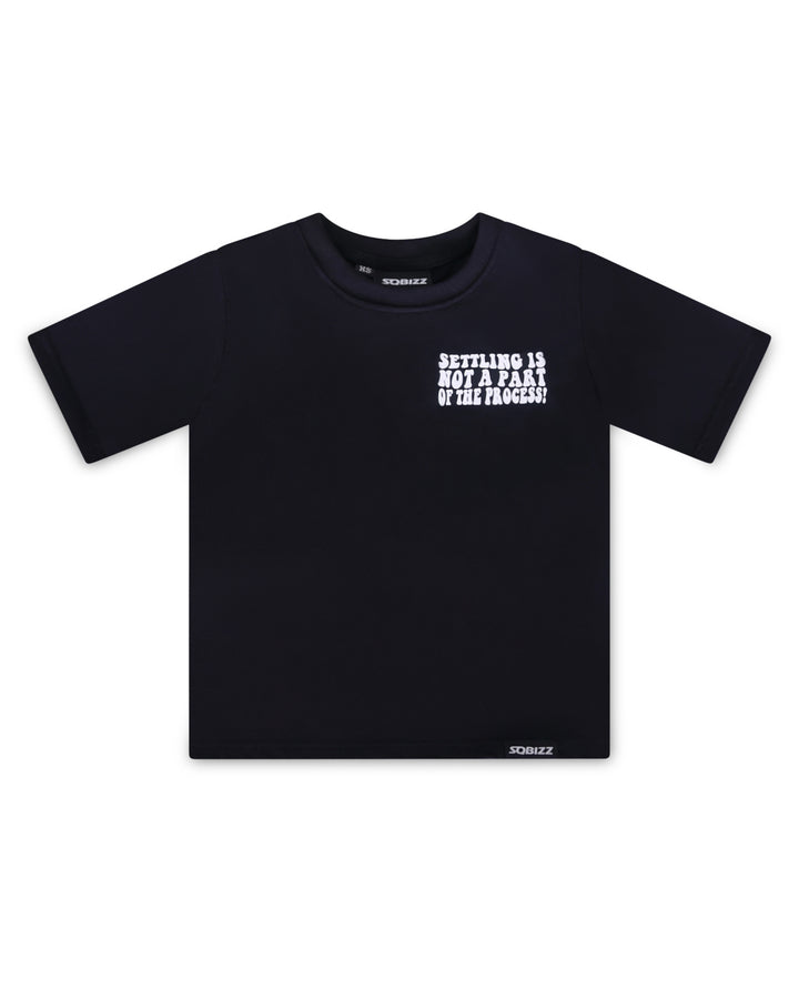 Kids Process Tee in Black/White