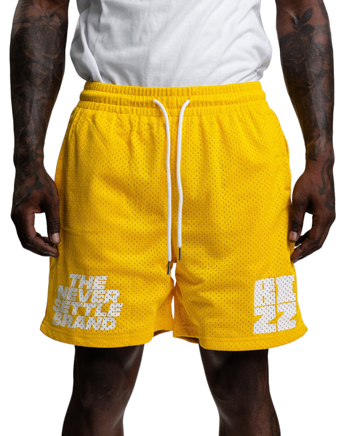 Overtime Shorts in Yellow/White