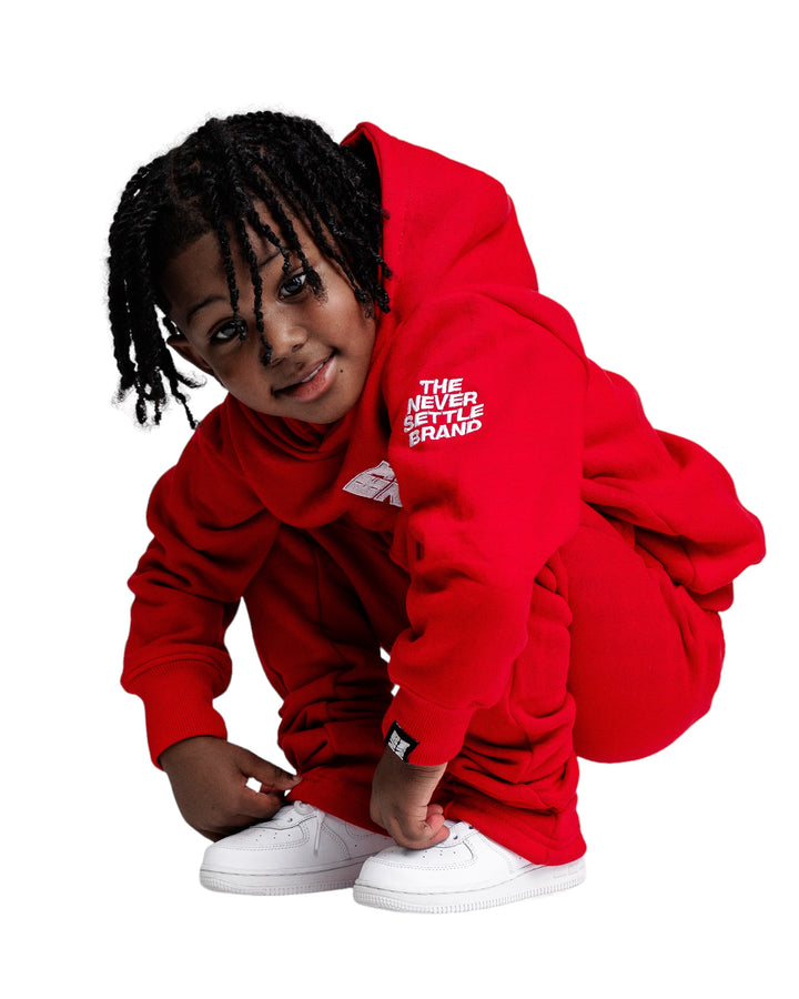 Kids Bizz Hoodie in Red