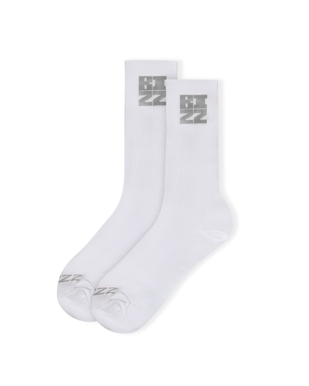 Essential Socks in White/Grey