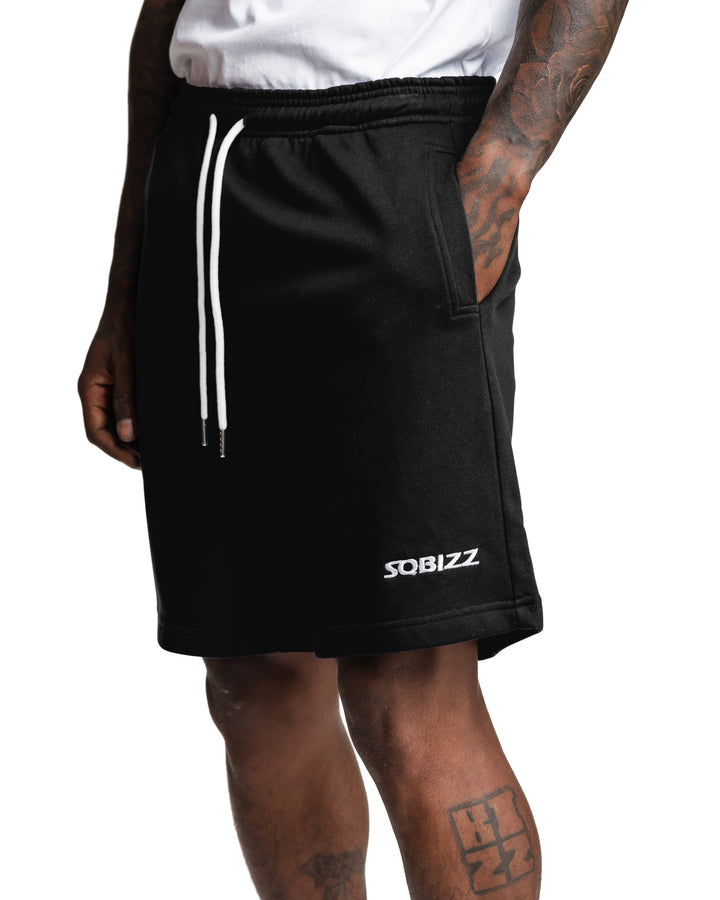 Centre Shorts in Black/White