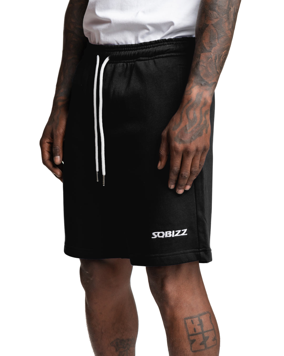 Centre Shorts in Black/White
