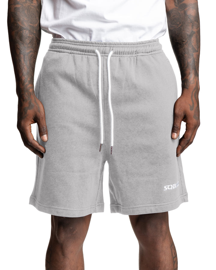 Centre Shorts in Grey/White