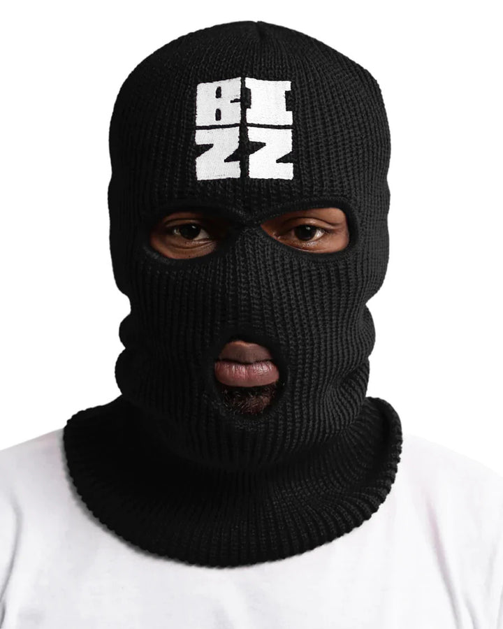 Bizz Balaclava in Black/White