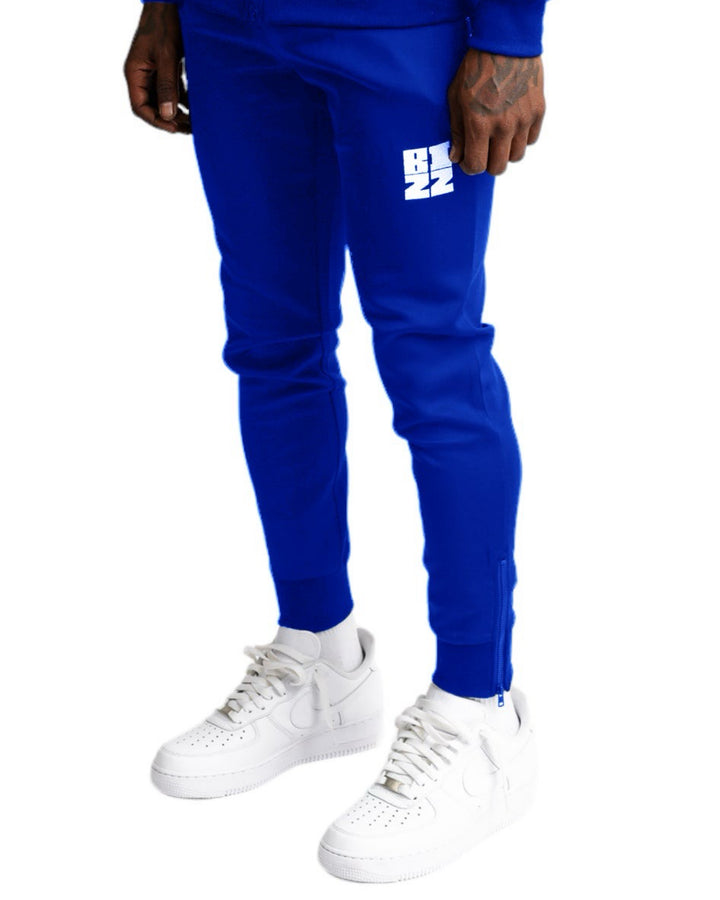 Bizz Track Pants in Royal/White