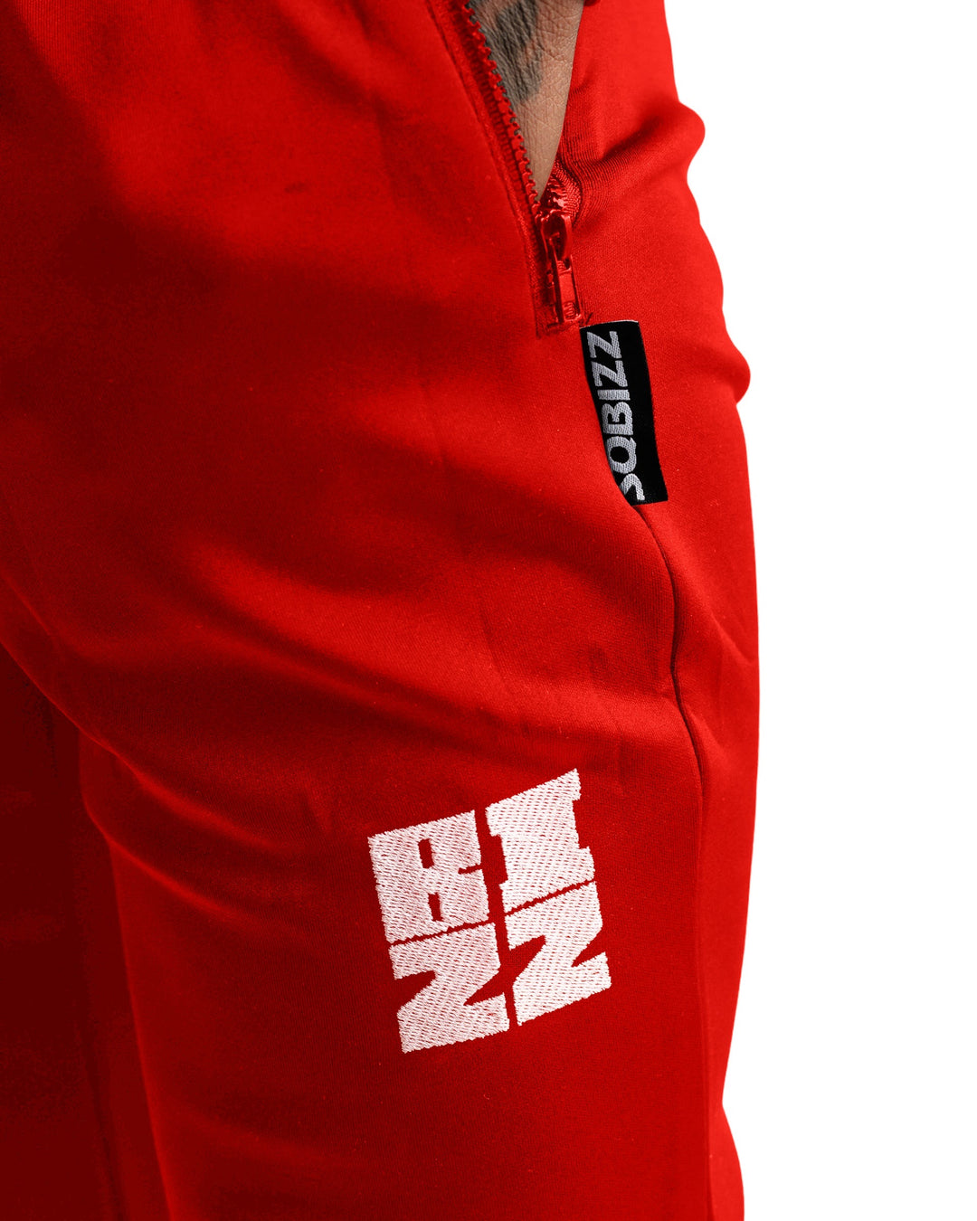 Bizz Track Pants in Red/White