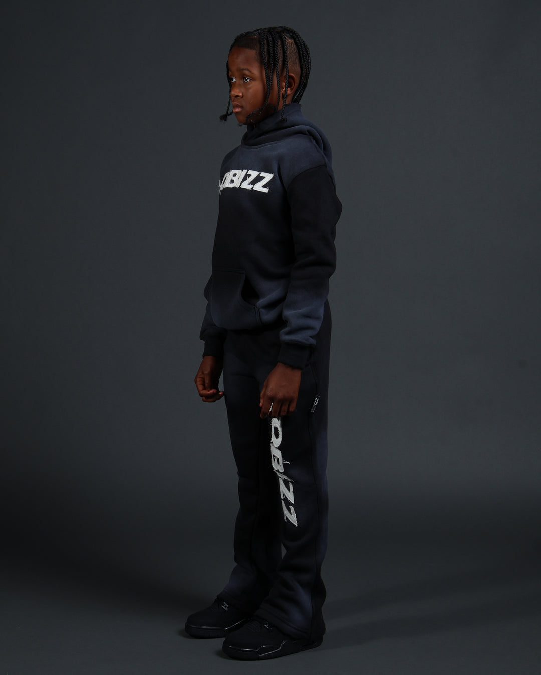 Kids Summit Sweatpants in Black/White