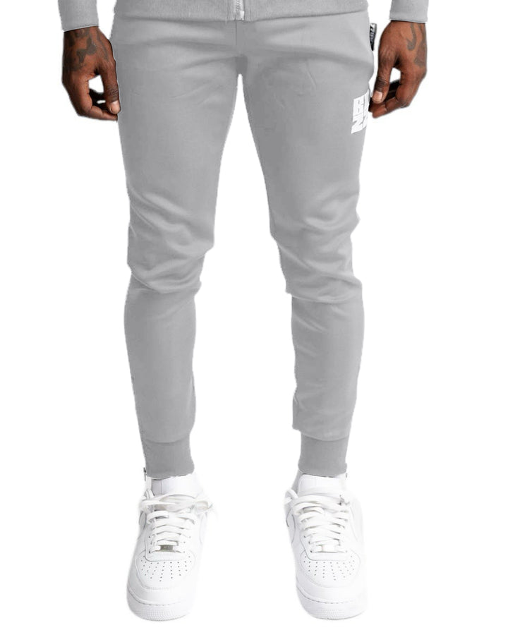 Bizz Track Pants in Grey/White