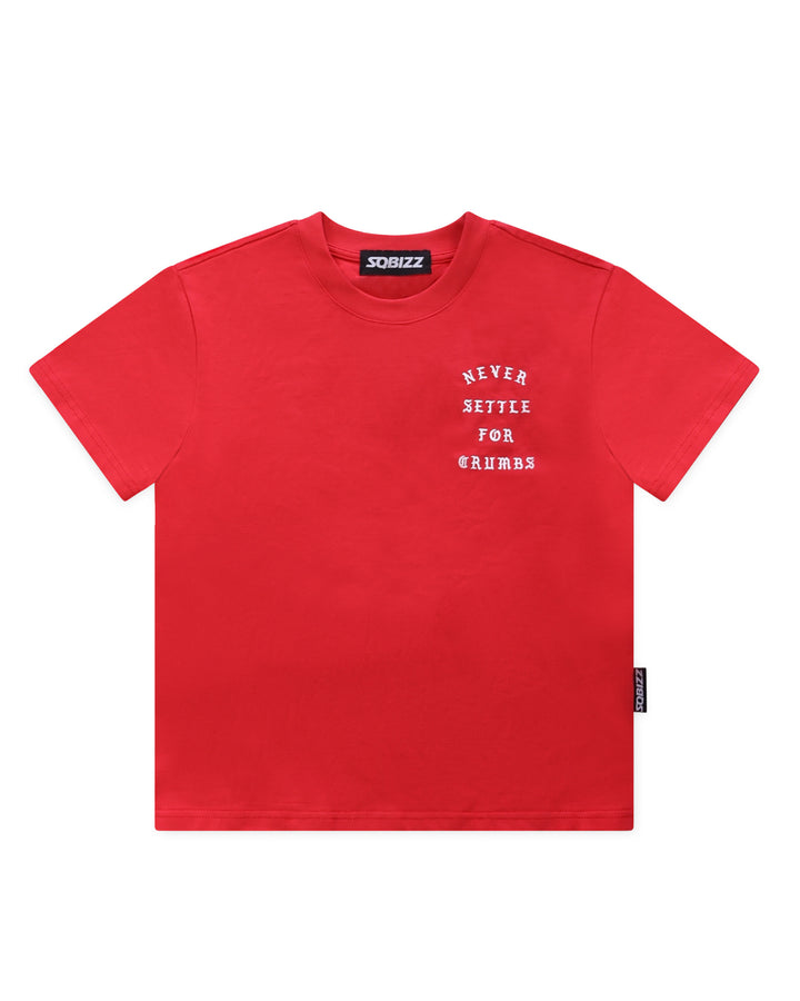 Kids Crumbs Tee in Red/White