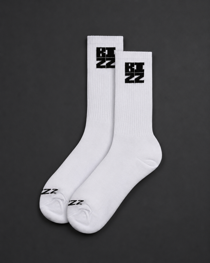 Essential Socks in White/Black