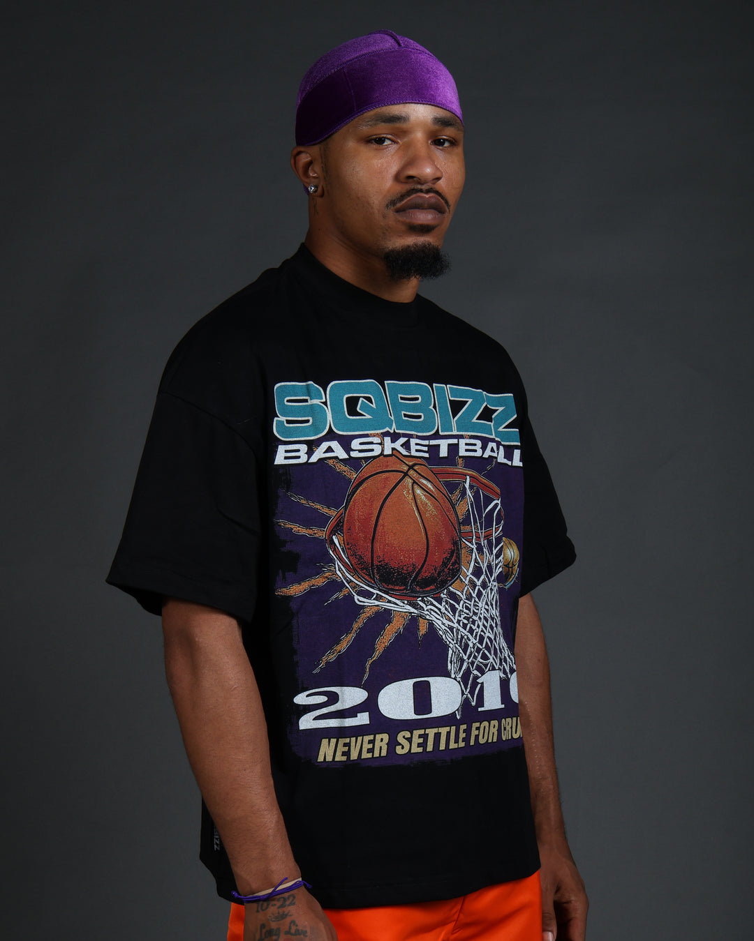 Above The Rim Tee in Black