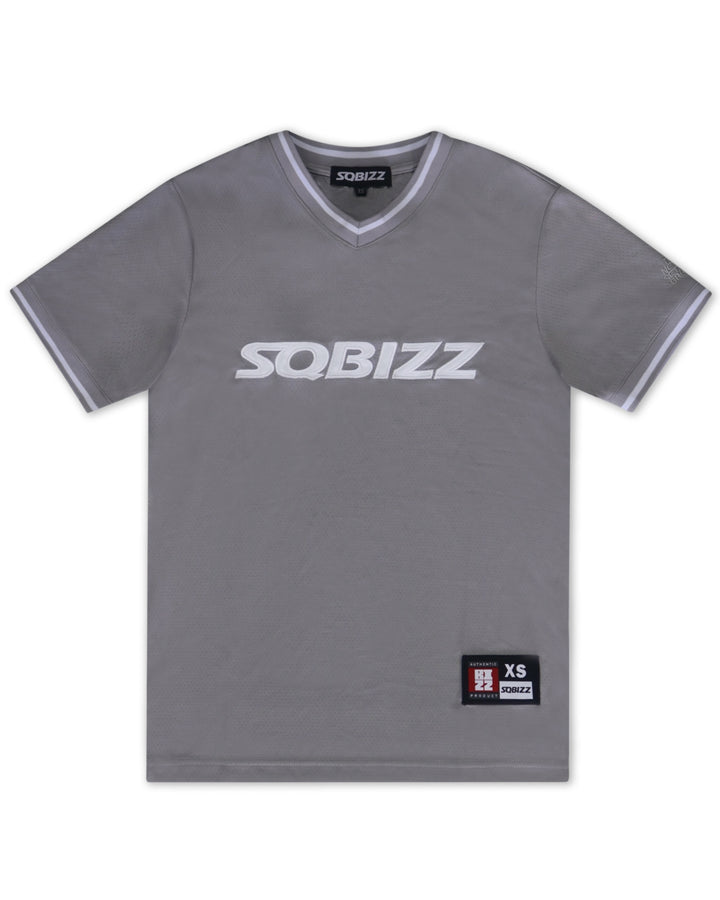 Club Baseball Jersey in Grey/White