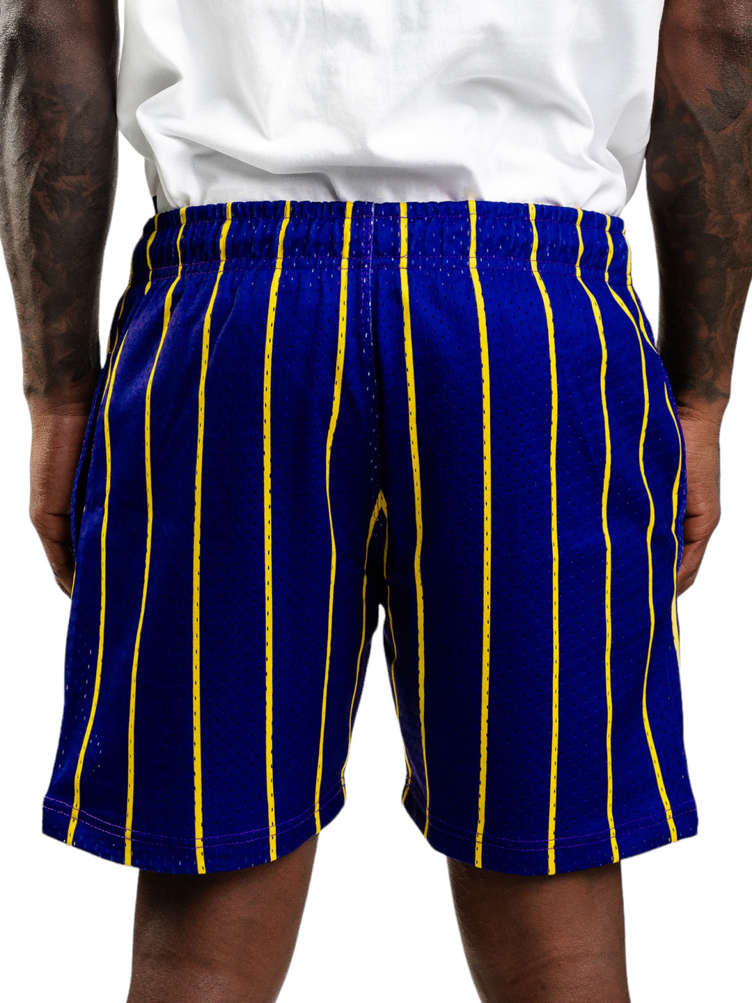 Alumni Shorts in Purple/Yellow/White