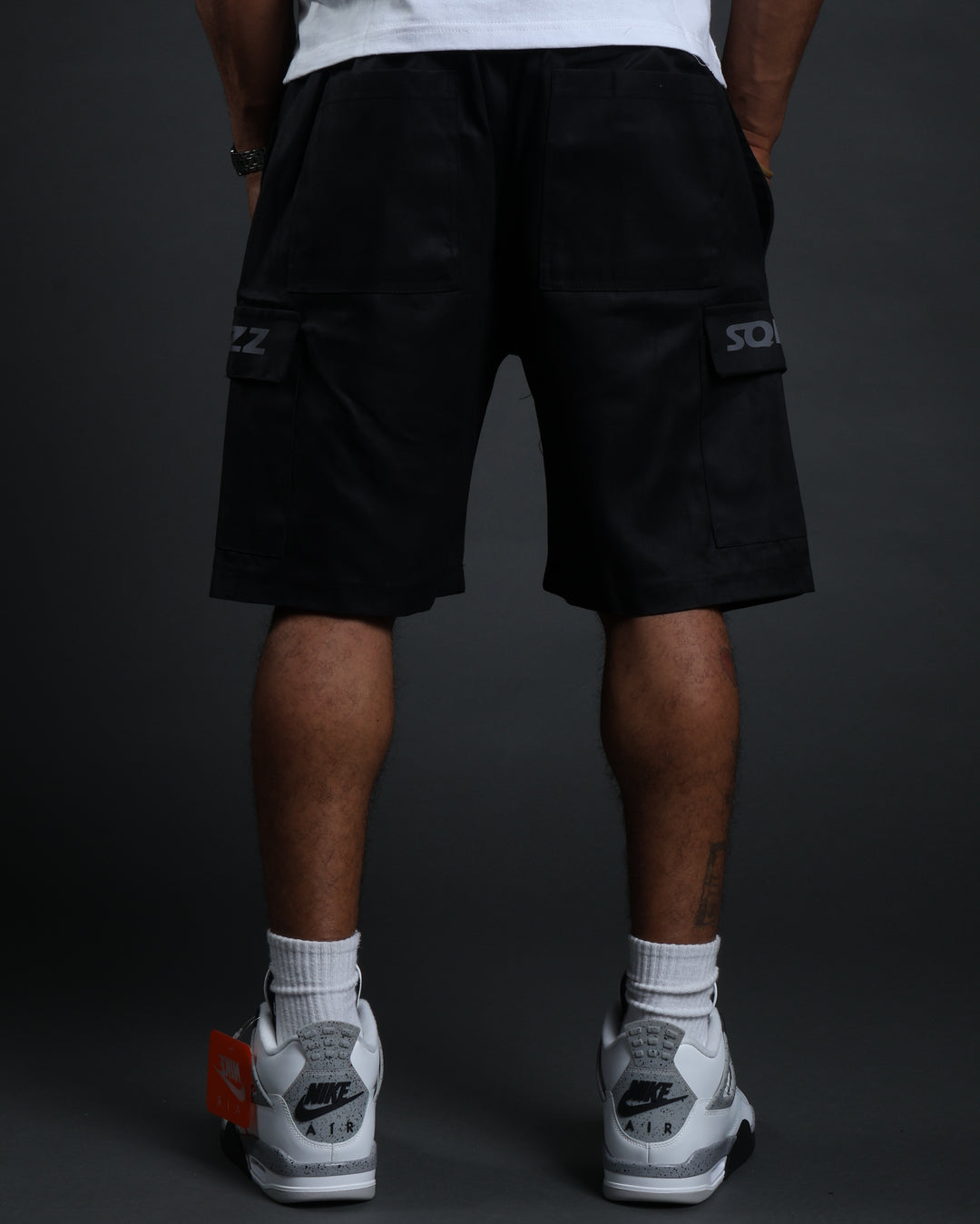 Hussle Work Shorts in Black