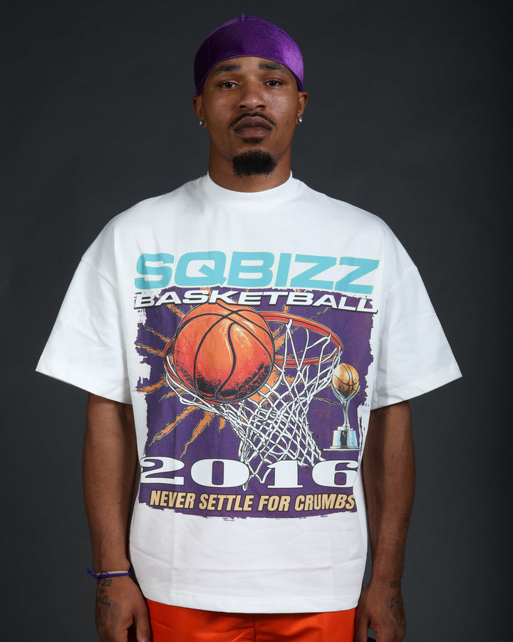 Above The Rim Tee in White
