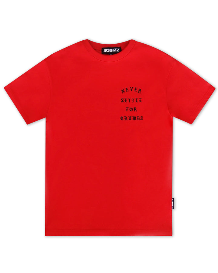 Crumbs Tee in Red/Black