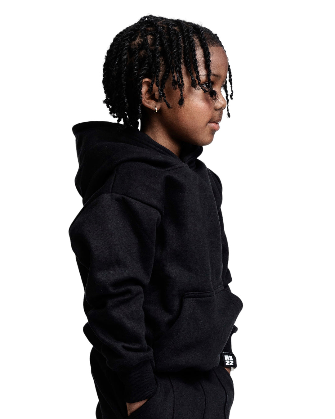 Kids Bizz Hoodie in Black