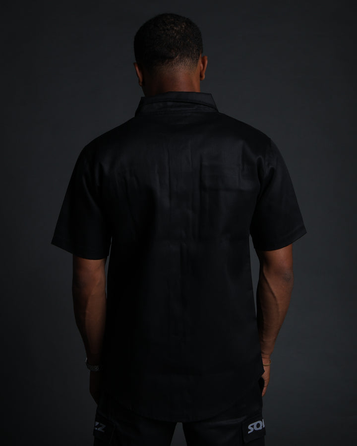 Hussle Work Shirt in Black