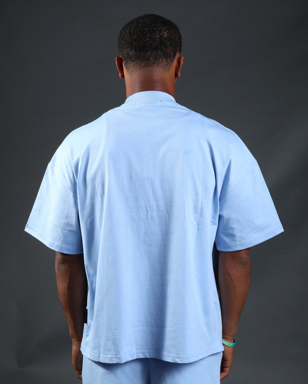 Prestige Tee in Babyblue/White