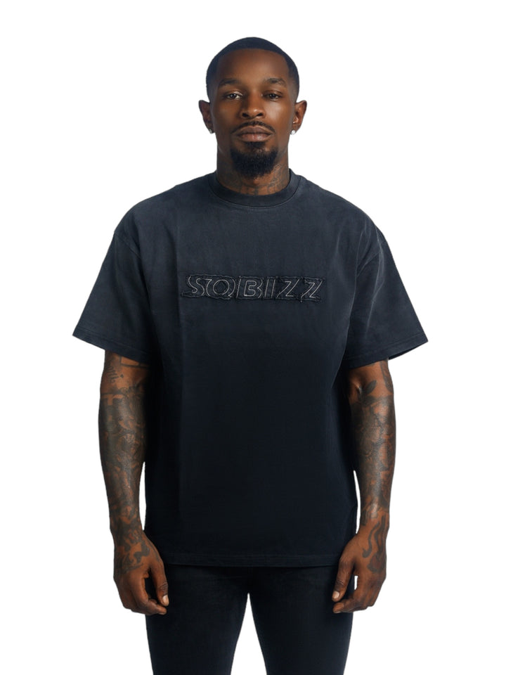 Slate Tee Black Washed