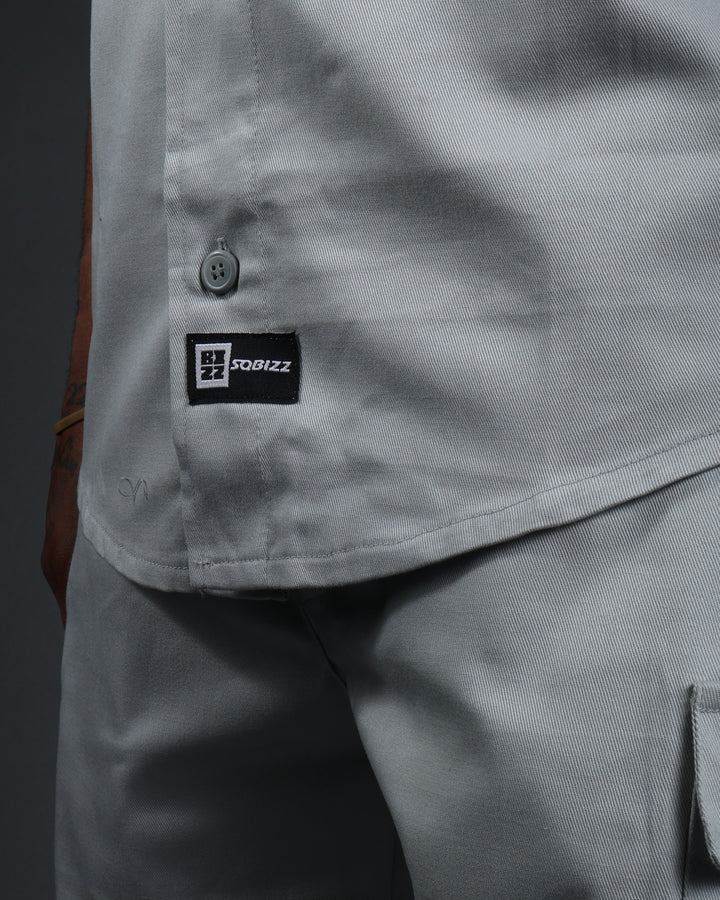 Hussle Work Shirt in Grey