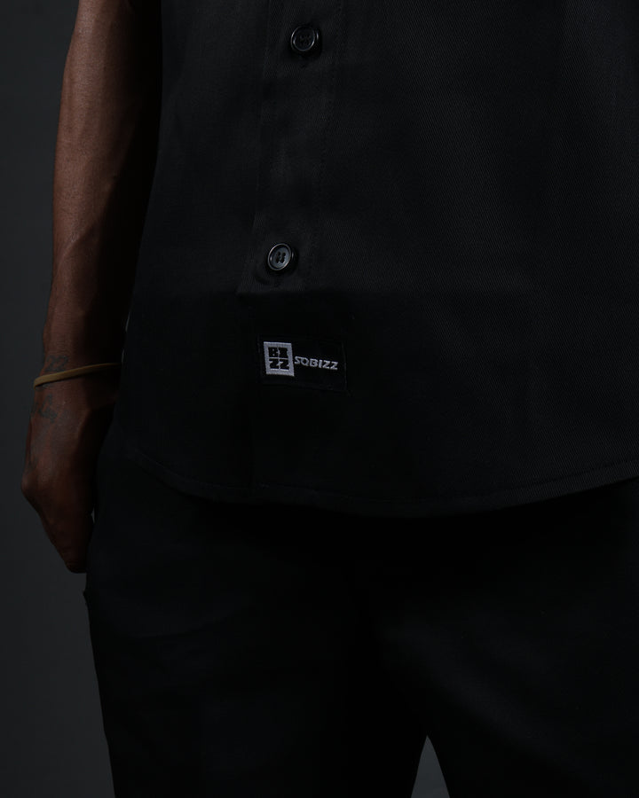Hussle Work Shirt in Black