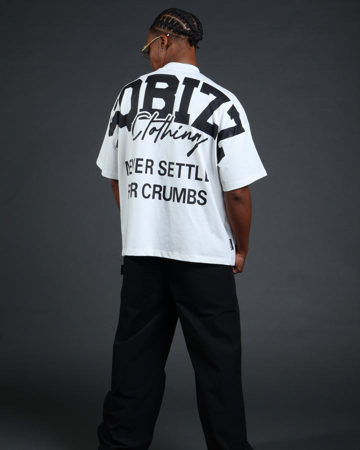 Motto Tee In White/Black