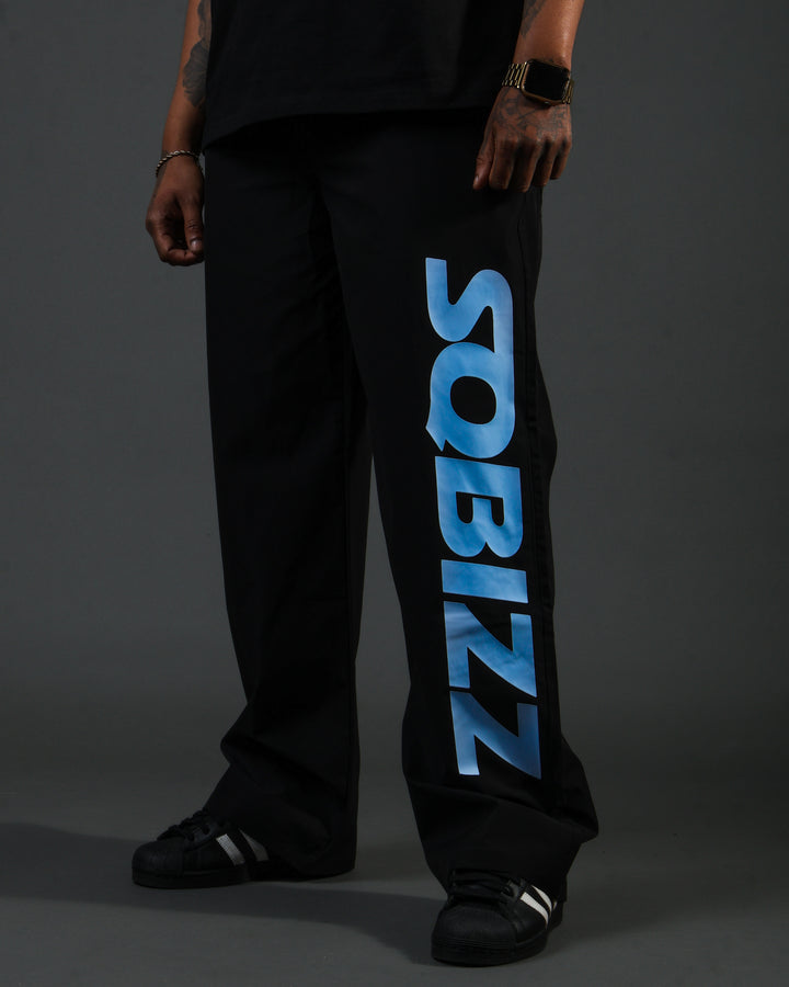 Summit Pants - Black/Babyblue