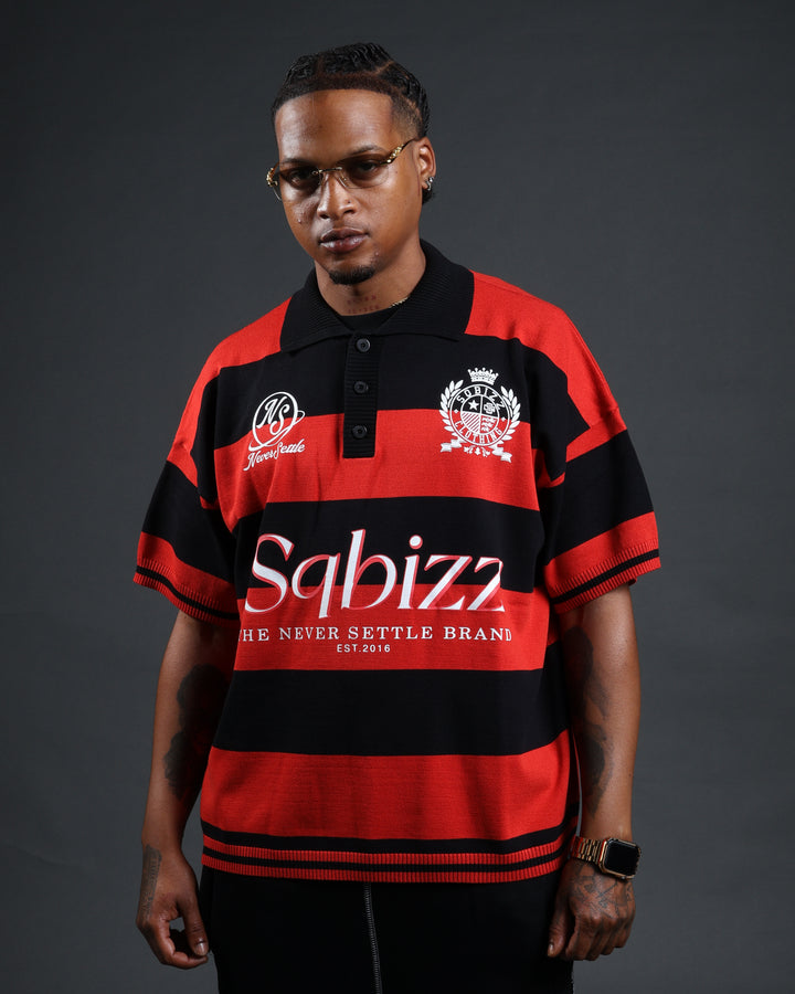 Prestige Polo in Red/Black