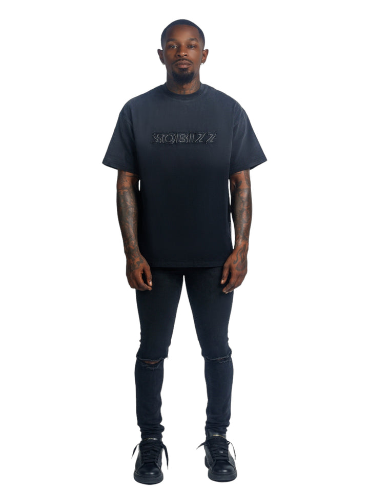 Slate Tee Black Washed