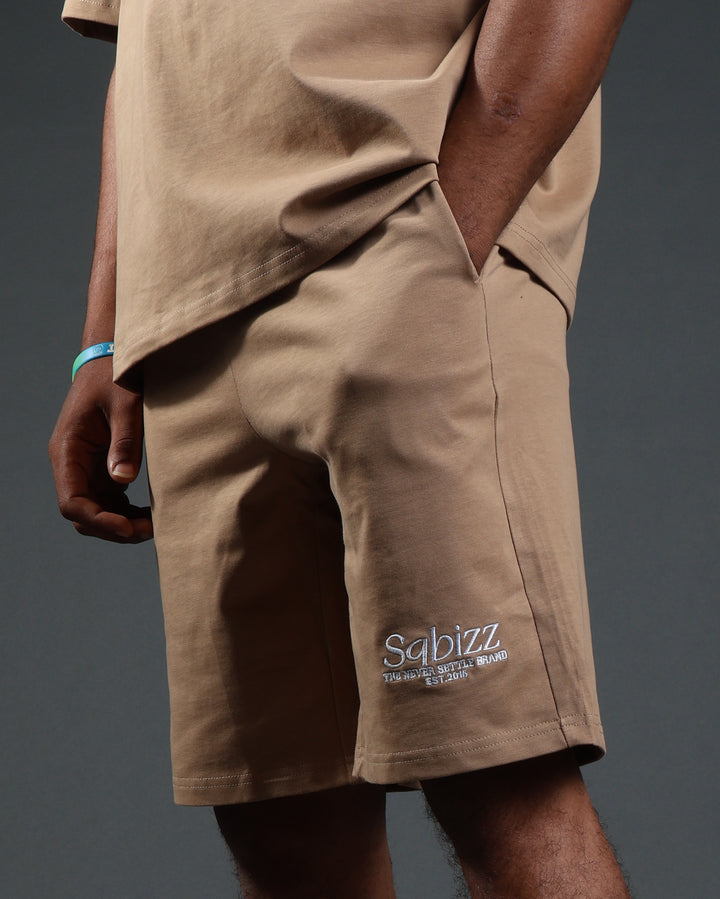 Prestige Shorts in Tan/White