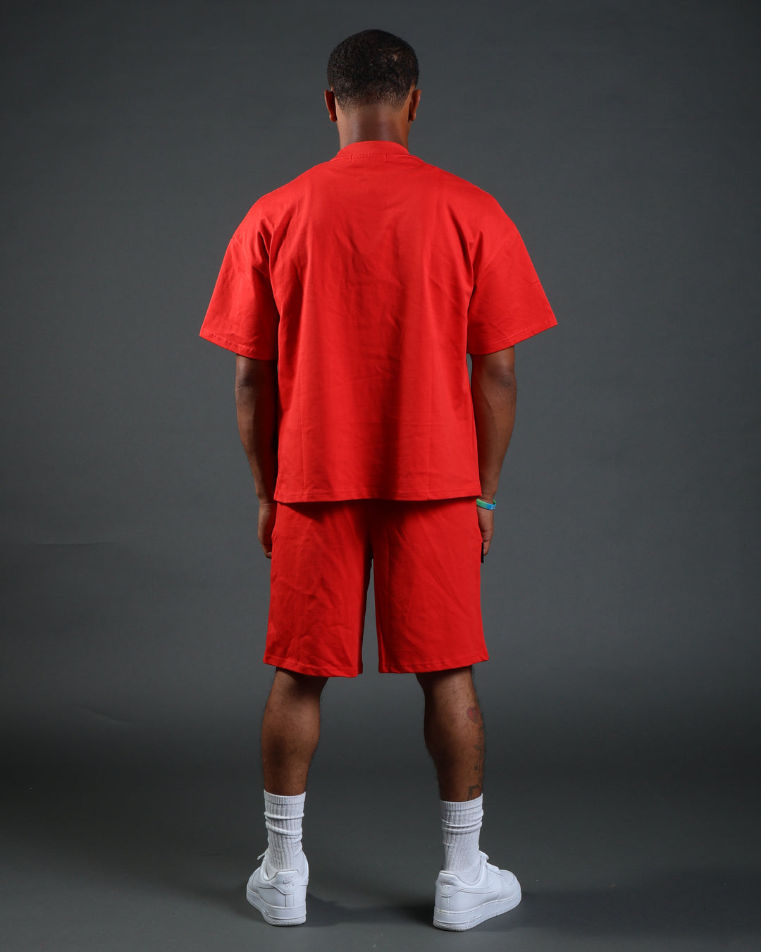 Prestige Tee in Red/White