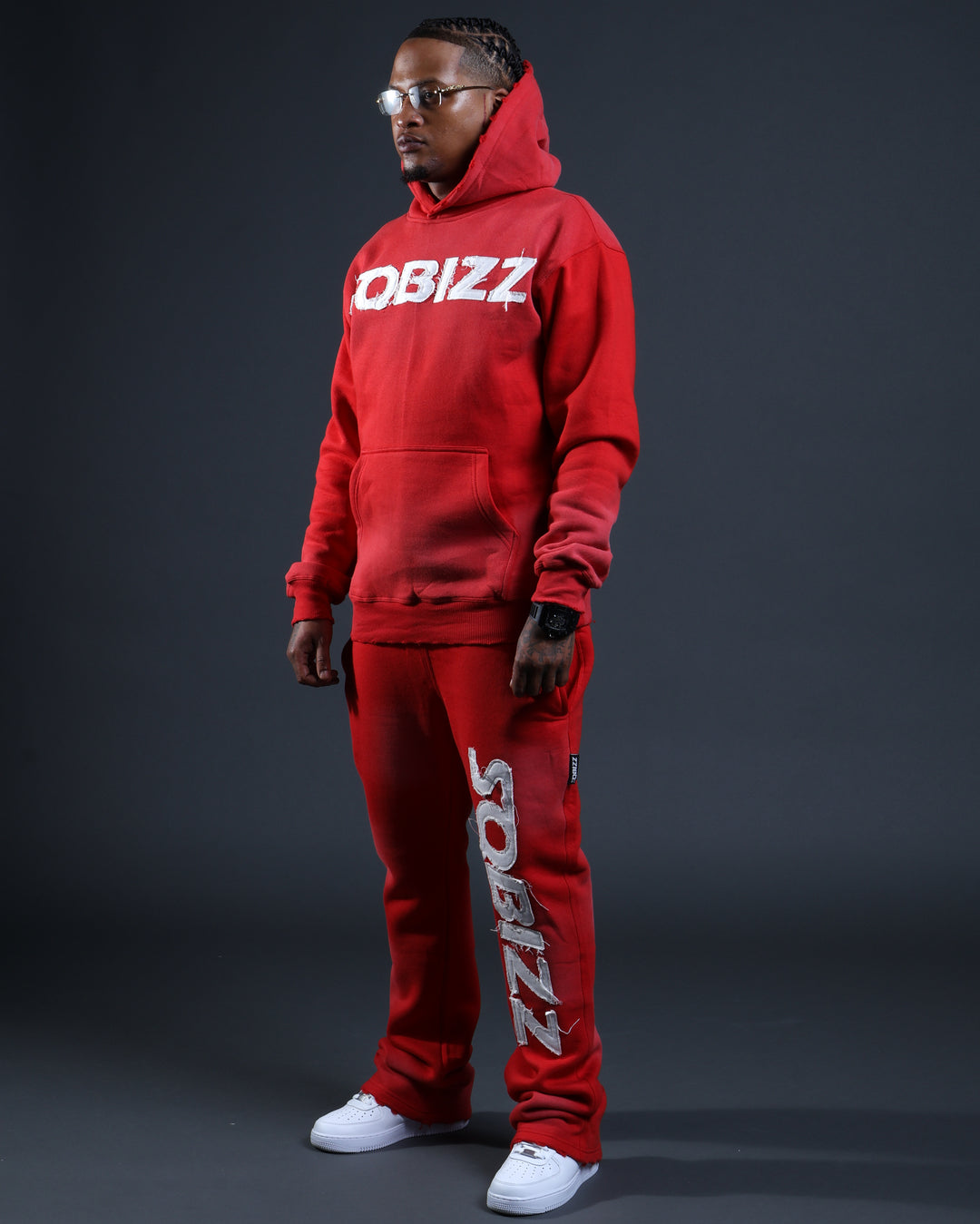 Summit Hoodie in Red/White