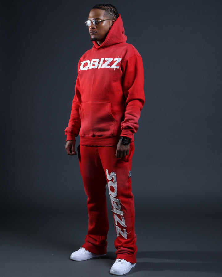 Summit Hoodie in Red/White