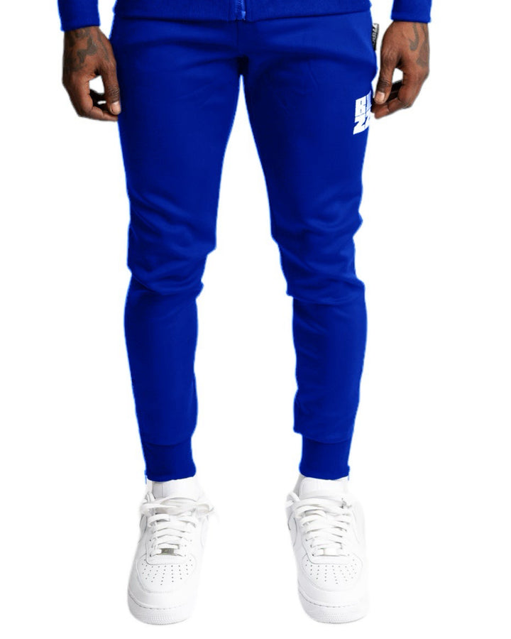 Bizz Track Pants in Royal/White