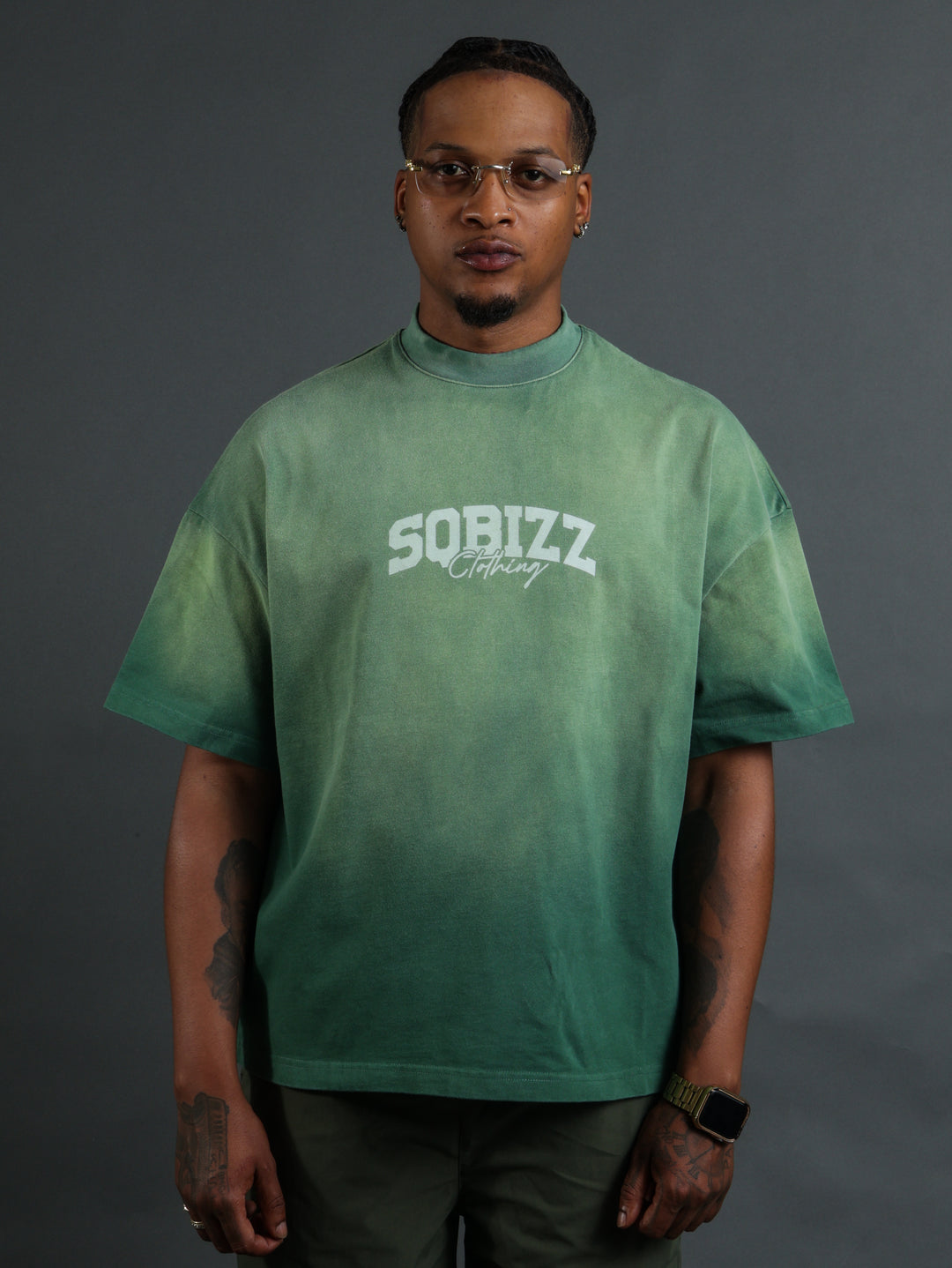 Motto Tee - Vintage Green