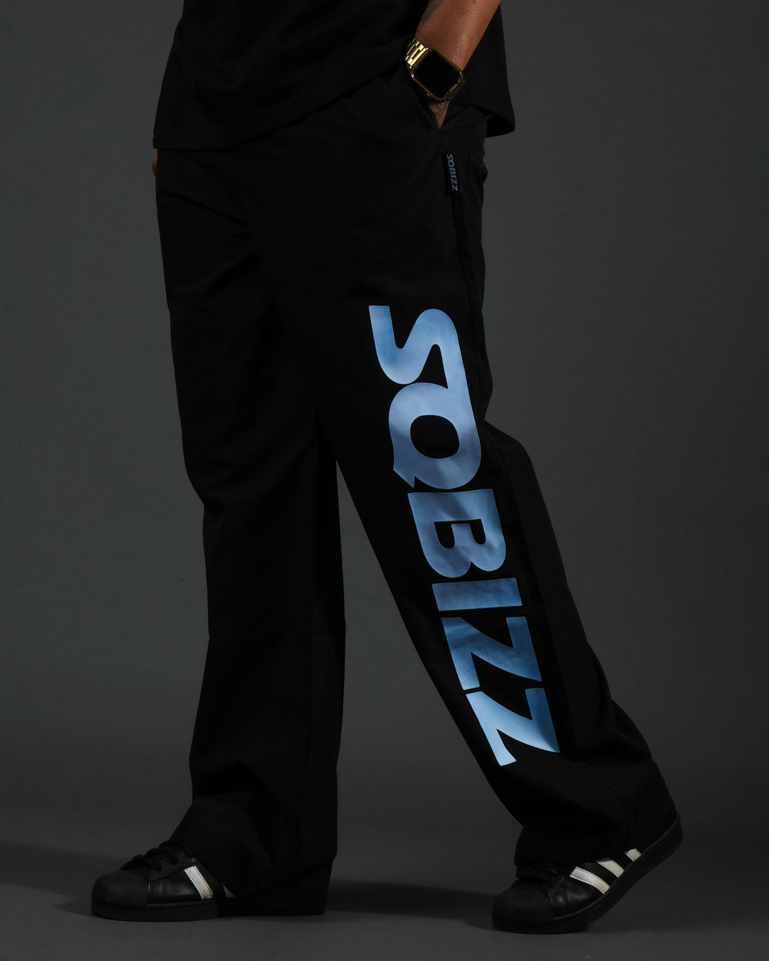 Summit Windpants - Black/Babyblue