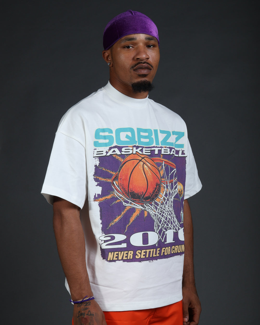 Above The Rim Tee in White