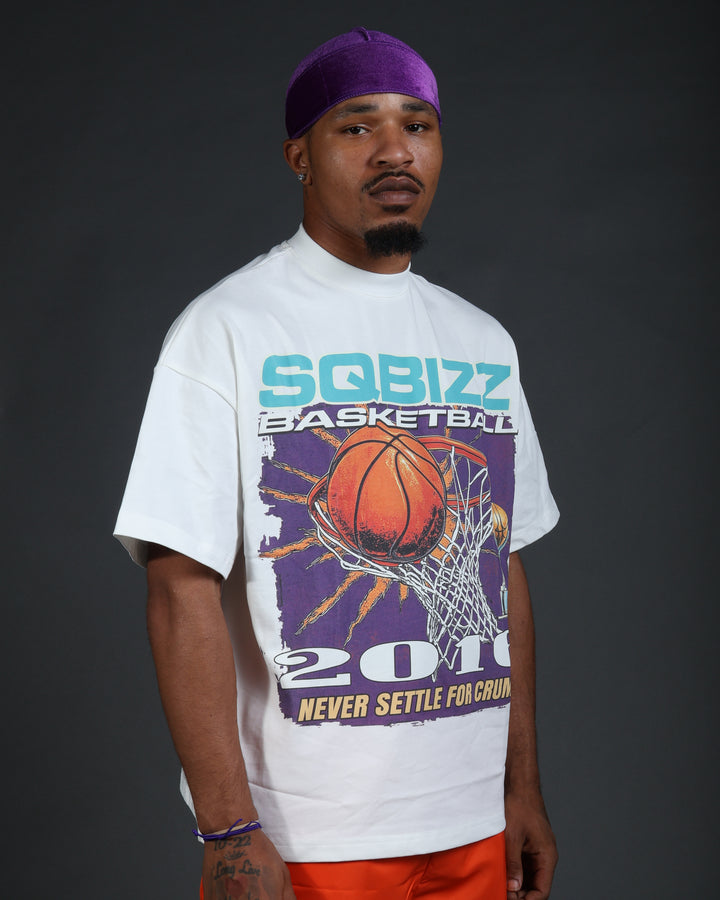 Above The Rim Tee in White
