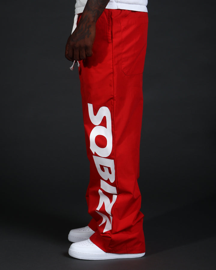 Summit Windpants in Red/White