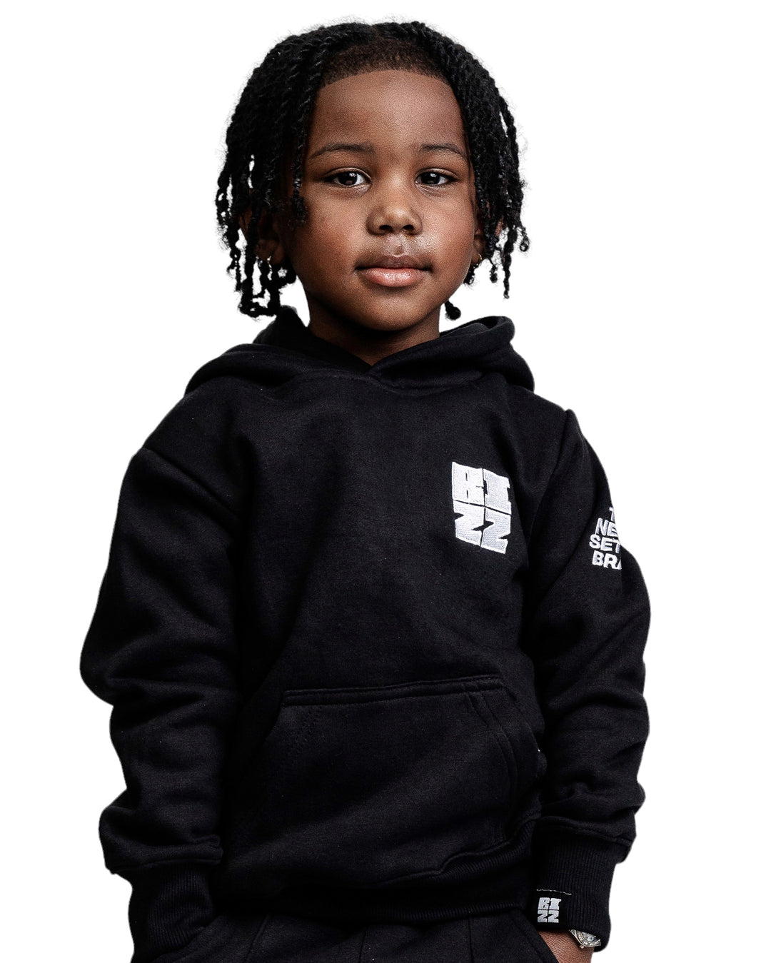 Kids Bizz Hoodie in Black