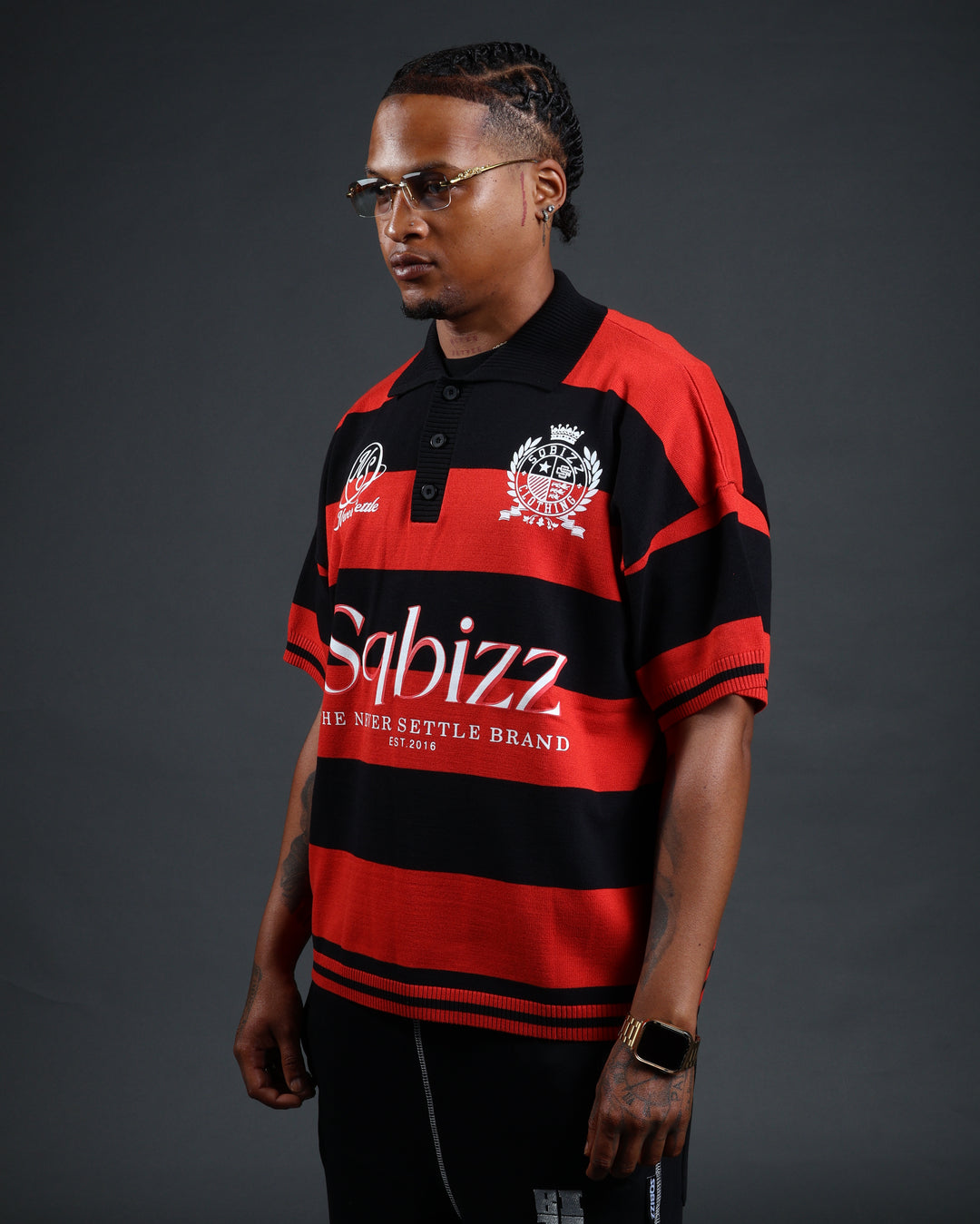 Prestige Polo in Red/Black