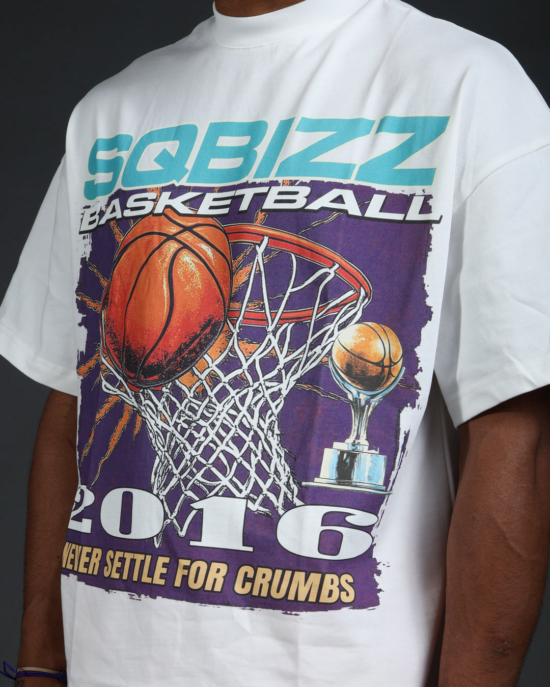 Above The Rim Tee in White