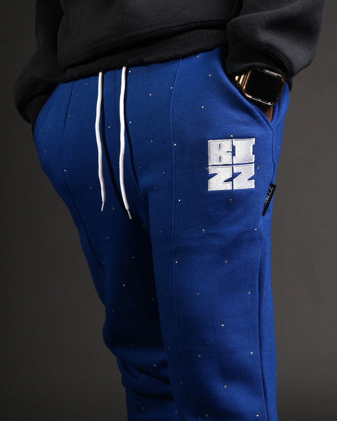 Stud StackJaxx Pants in Royal/White