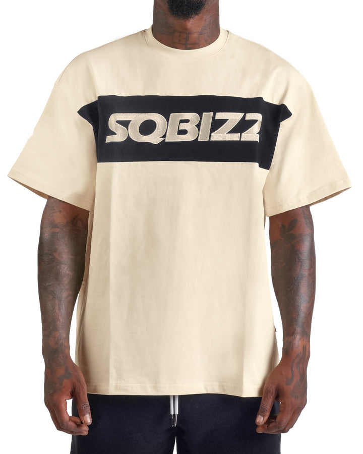 Ace Tee in Cream/Black