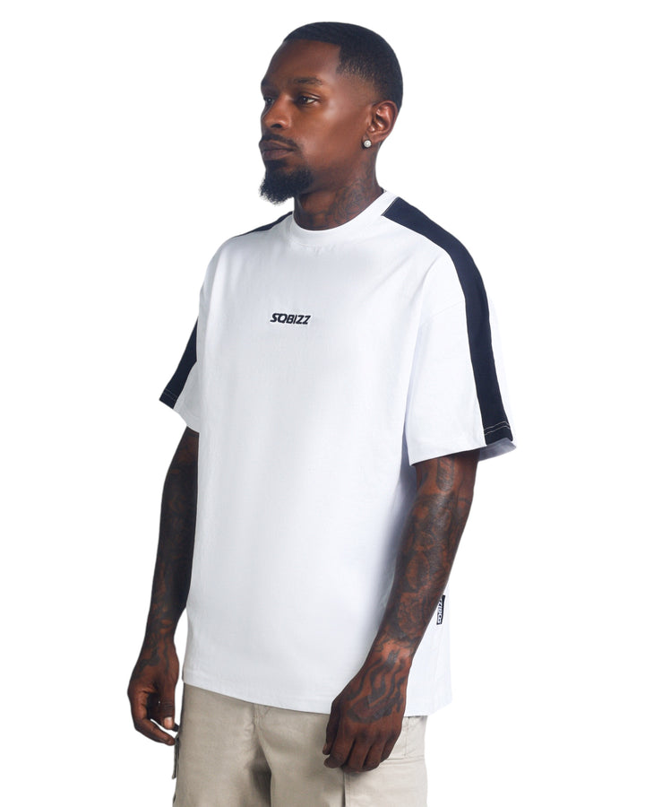 Dash Tee in White/Black