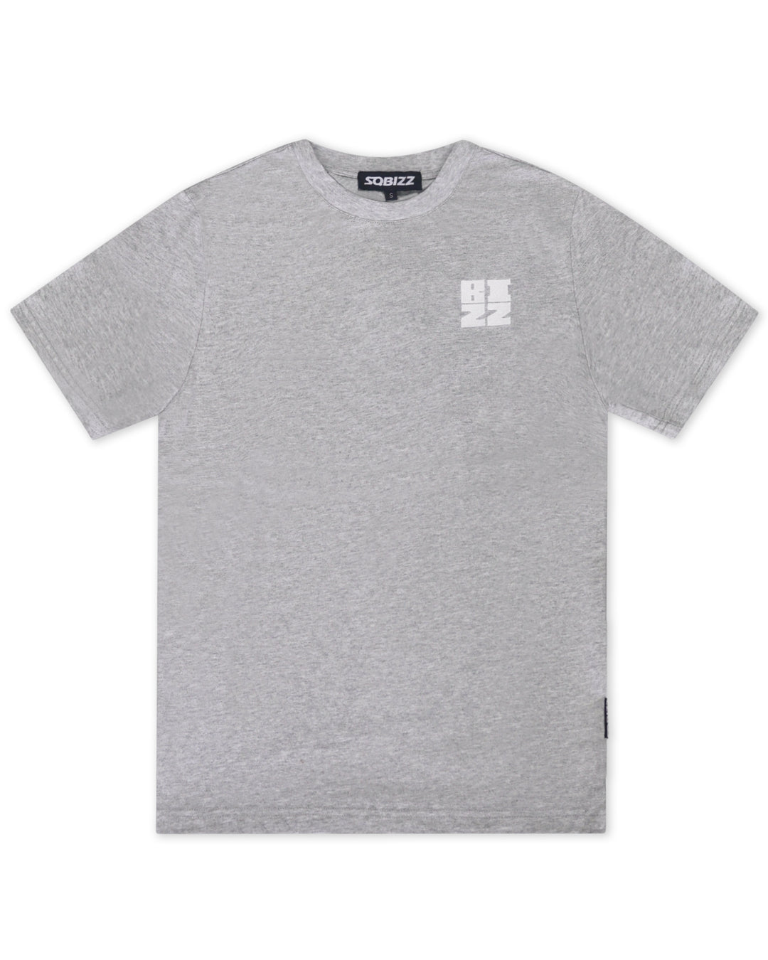 Bizz Tee in Grey/White